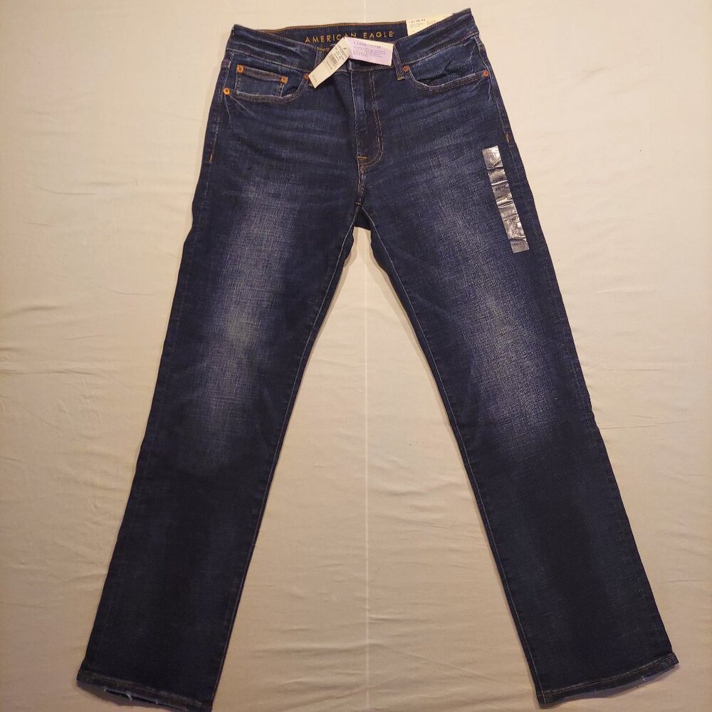 American Eagle Original Straight Jeans Men’s 33x32 Dark Wash Denim New Tags